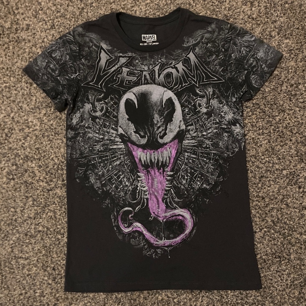 Marvel Venom Kids Tee - Black and Purple